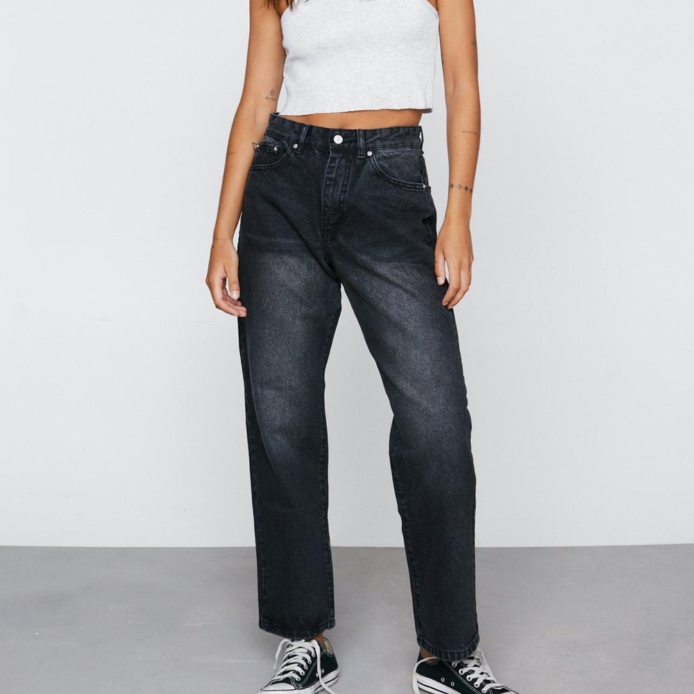 Petite Cotton Boyfriend Denim Jeans